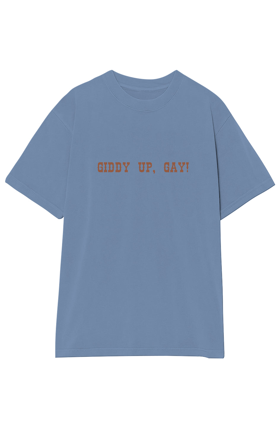 Giddy Up, Gay! Crewneck Tee