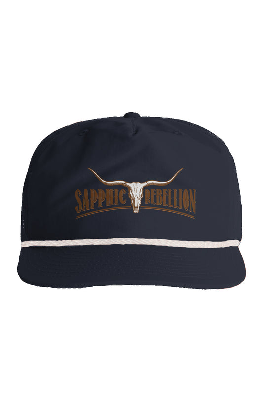 SR Western Logo Embroidered Rope Hat