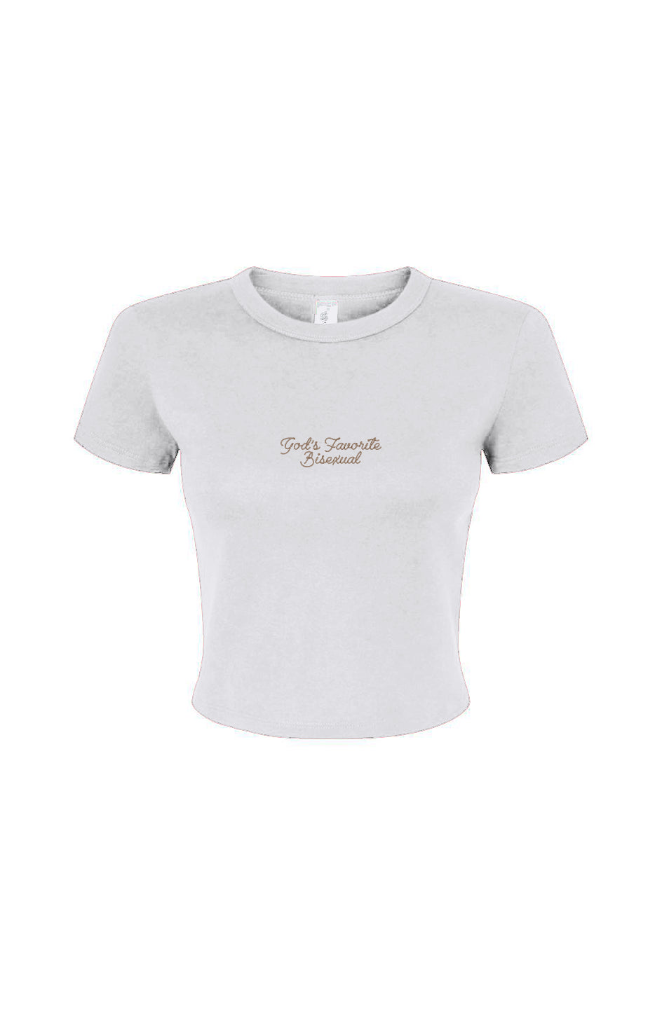 GOD'S FAVORITE BISEXUAL Embroidered Baby Tee