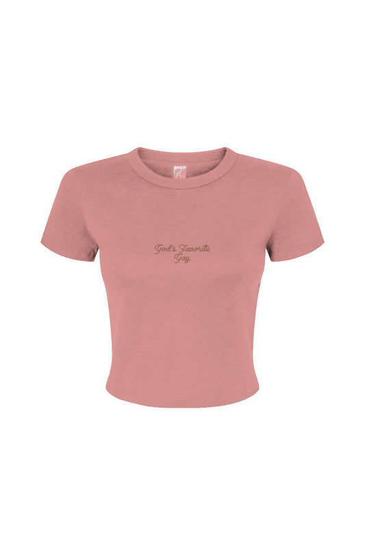 GOD'S FAVORITE FAVORITE GAY Embroidered Baby Tee