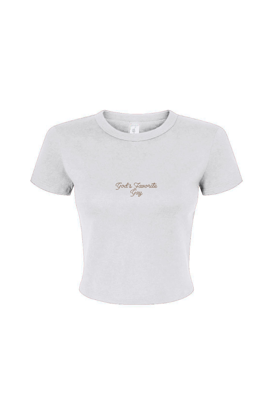 GOD'S FAVORITE FAVORITE GAY Embroidered Baby Tee